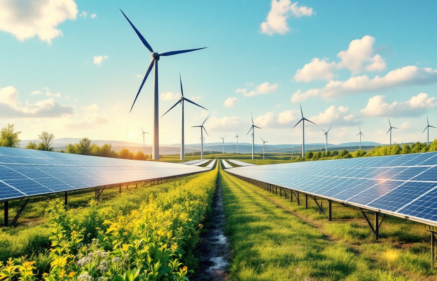 Solar and wind plant certified by blockchain